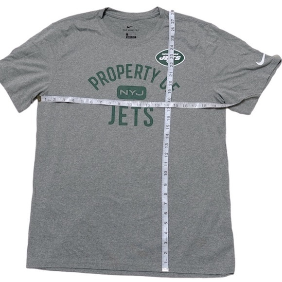Nike Men's New York Jets Dri-Fit Officially Licensed Heathered Gray T-Shirt - Picture 7 of 12